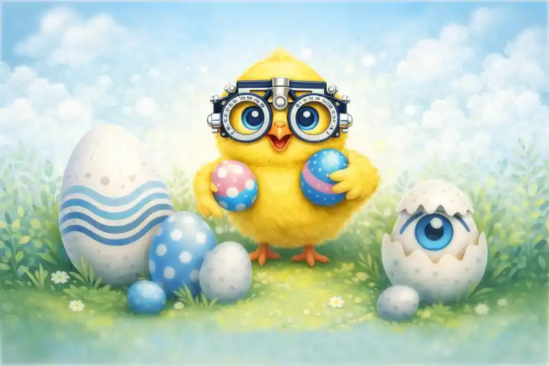 påskkyckling önskar glad påsk